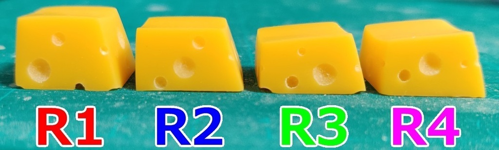 穴あきチーズ キーキャップ