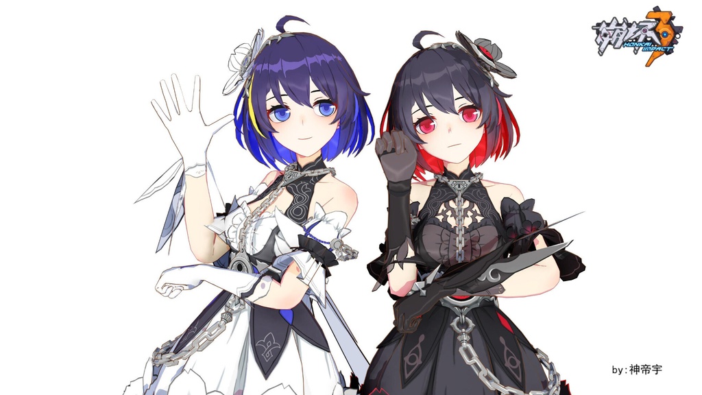Original 3D anime model-89 [MMD] [PMX]