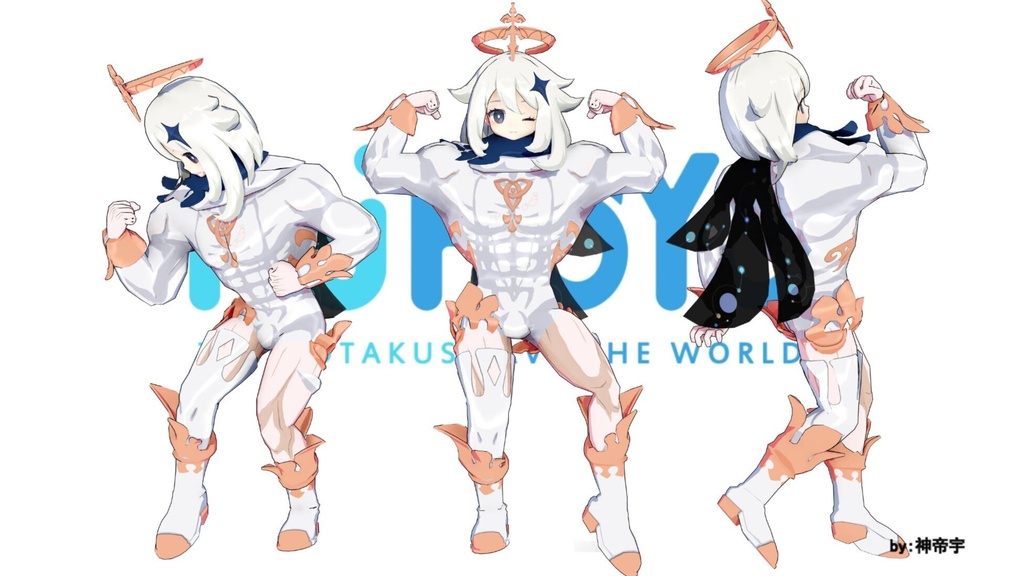 Original 3D anime model-93 [MMD] [PMX]
