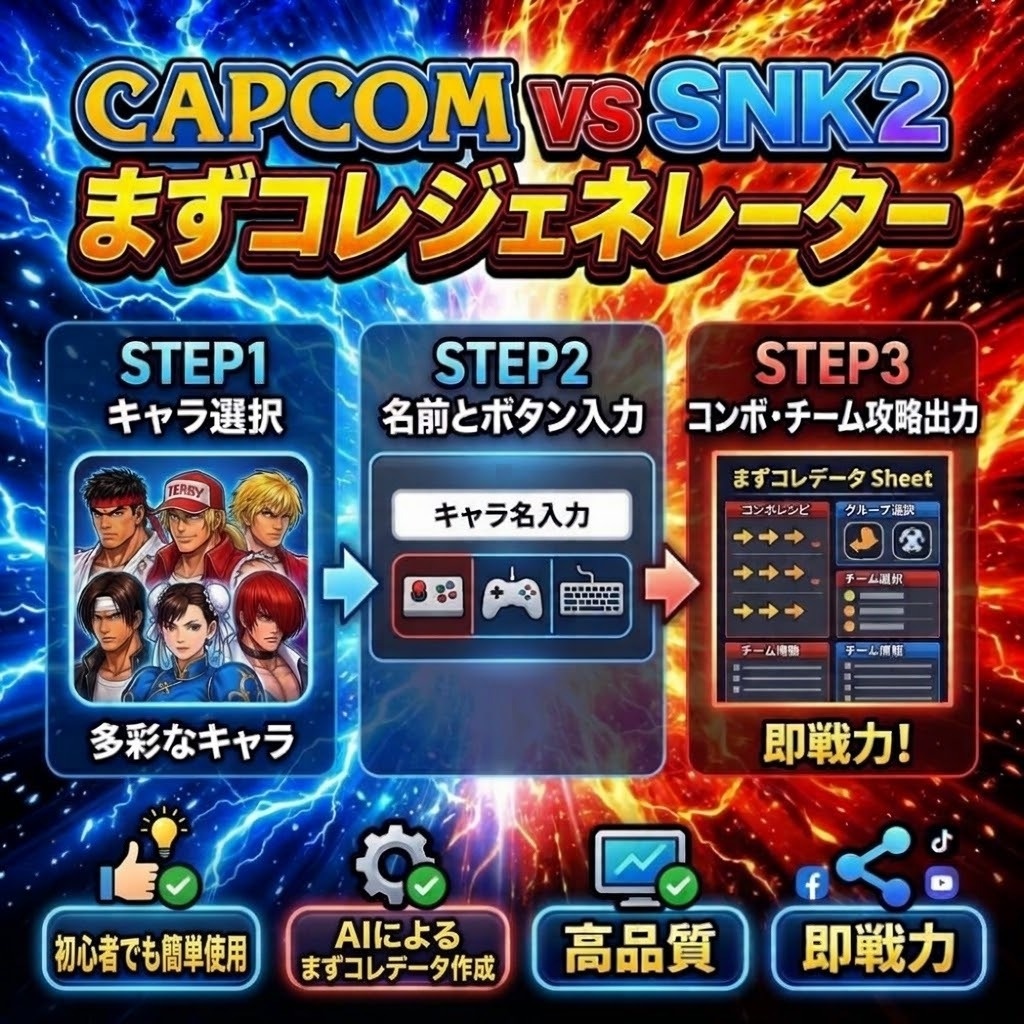 CAPCOM VS SNK2 まずコレジェネレーター