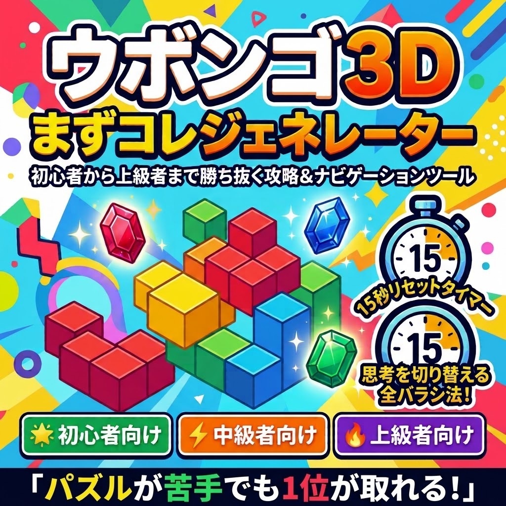 ウボンゴ3Dまずコレジェネレーター