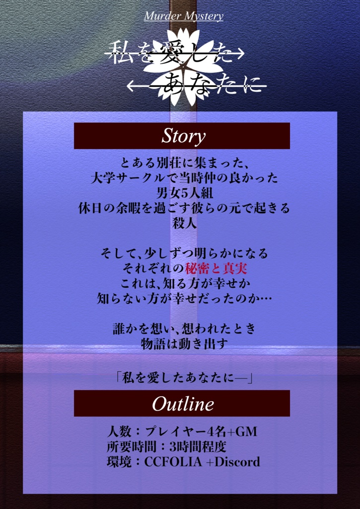 マーダーミステリー「私を愛したあなたに」
