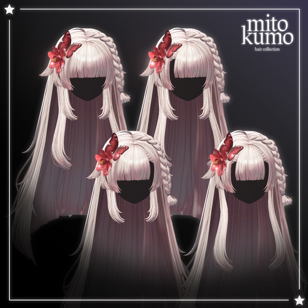 🔴On Sale 💮【VRC Hair】 ◈Hana hime Hair◈