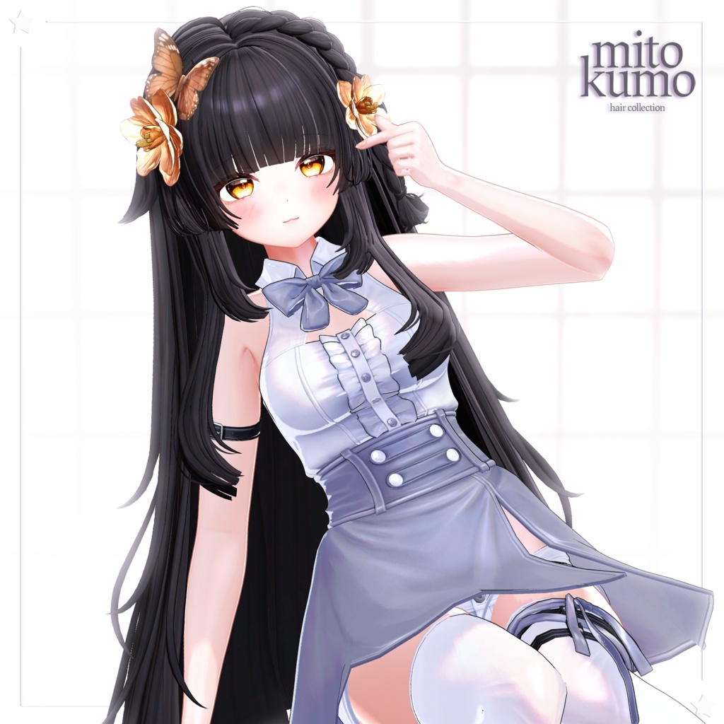 🔴On Sale💮【VRC Hair】 ◈Hana hime Hair◈