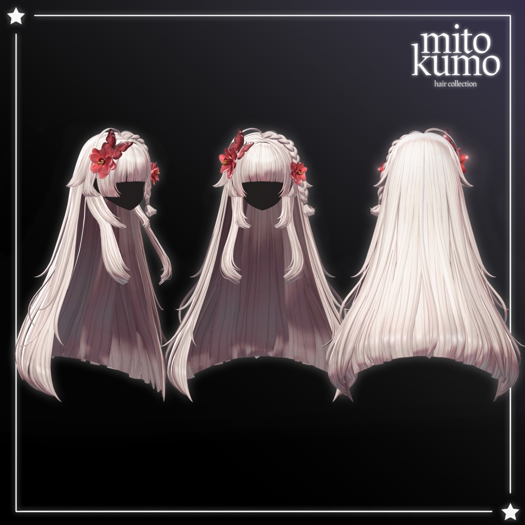 🔴On Sale 💮【VRC Hair】 ◈Hana hime Hair◈
