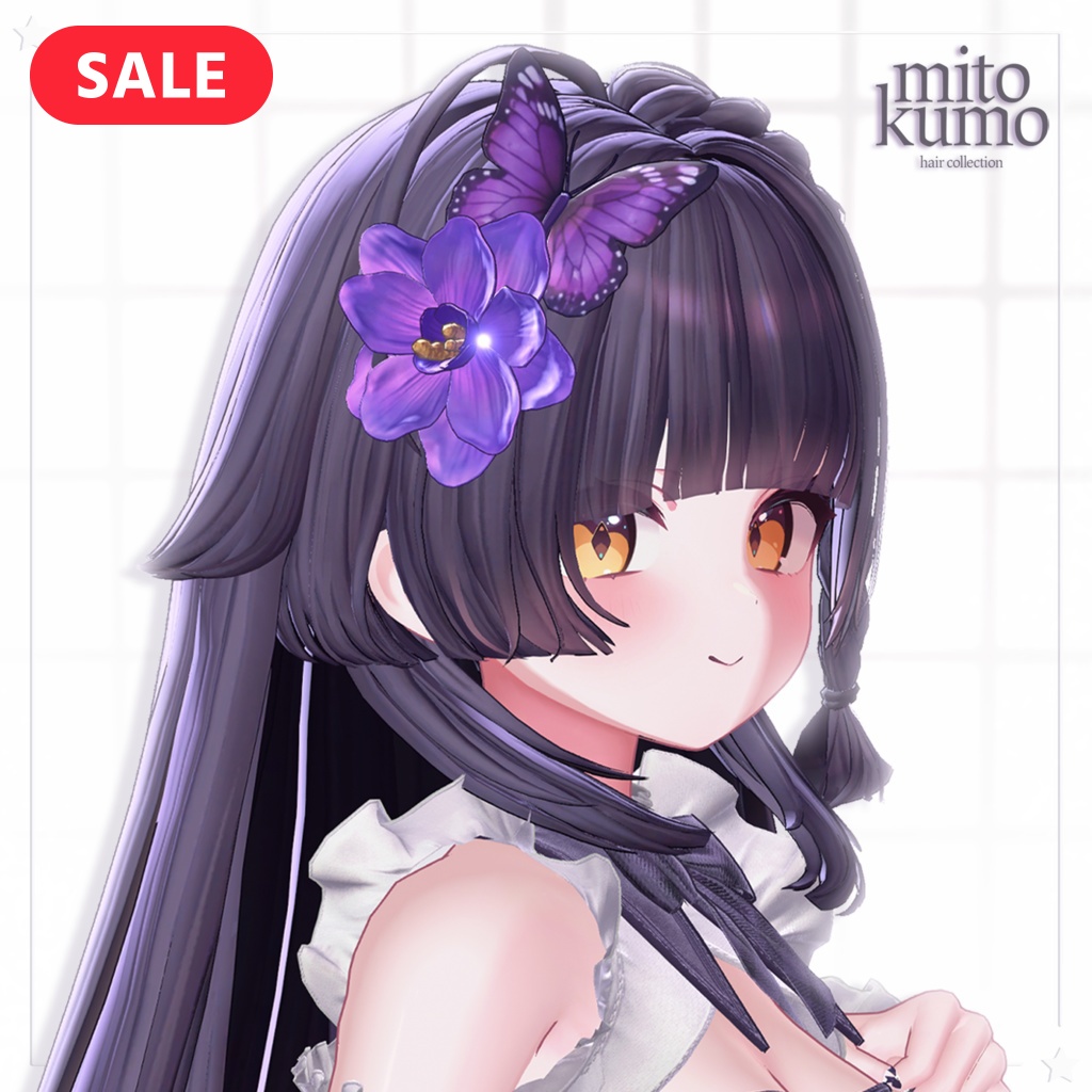 🔴On Sale 💮【VRC Hair】 ◈Hana hime Hair◈