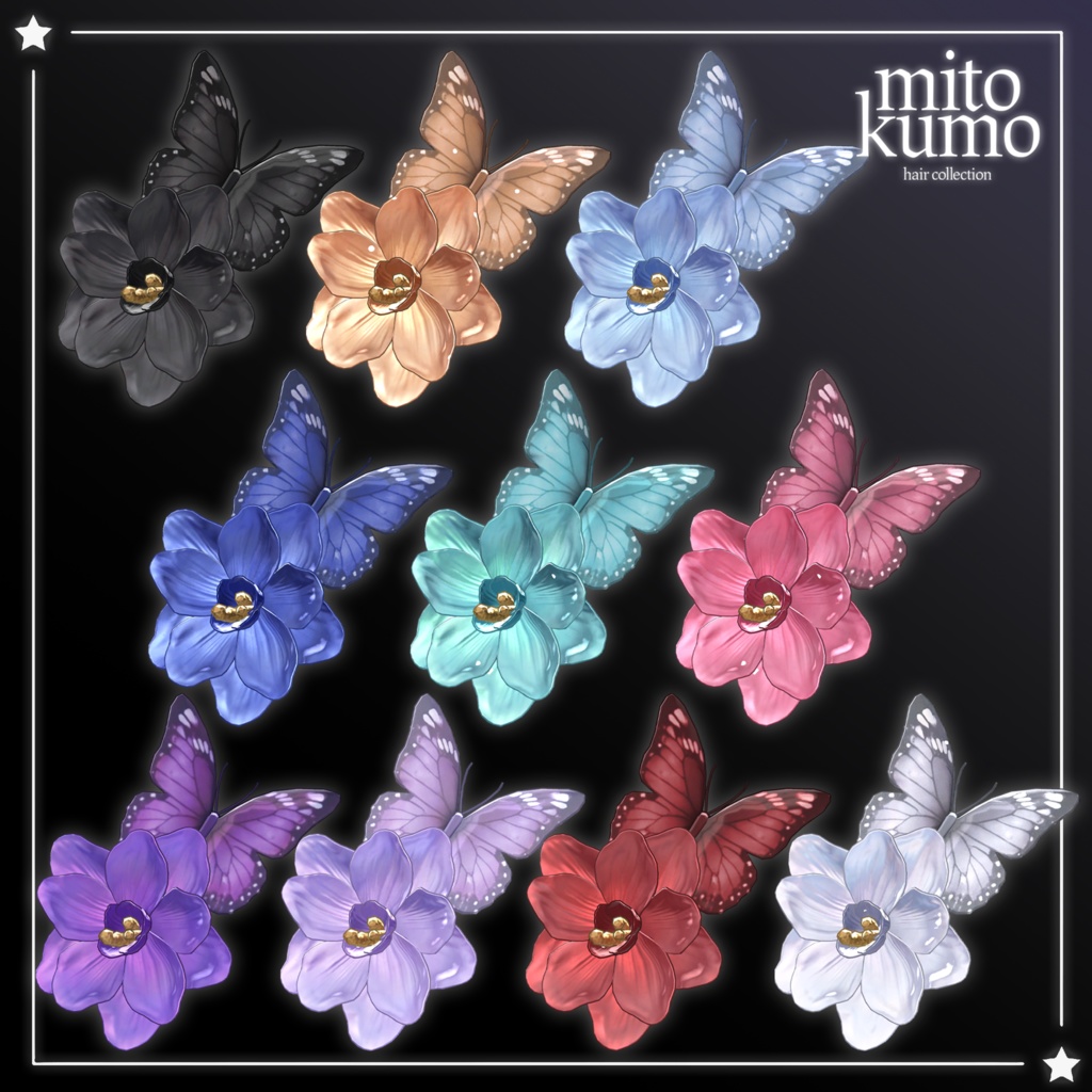 🔴On Sale 💮【VRC Hair】 ◈Hana hime Hair◈