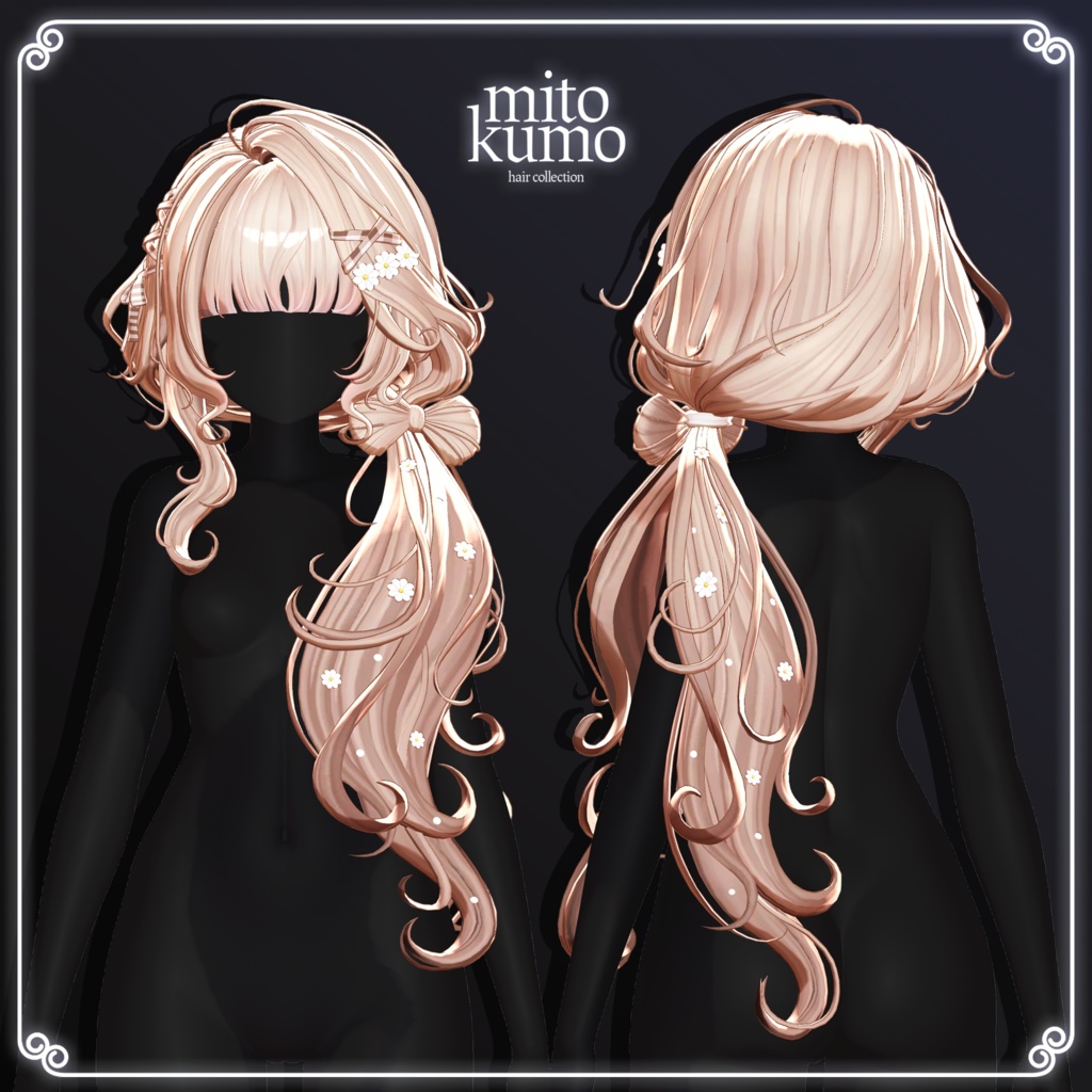 🔴On Sale 🎀【VRC Hair】 ◈Daisy Ribbon Hair◈