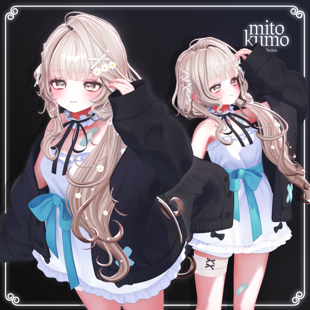 🔴On Sale 🎀【VRC Hair】 ◈Daisy Ribbon Hair◈
