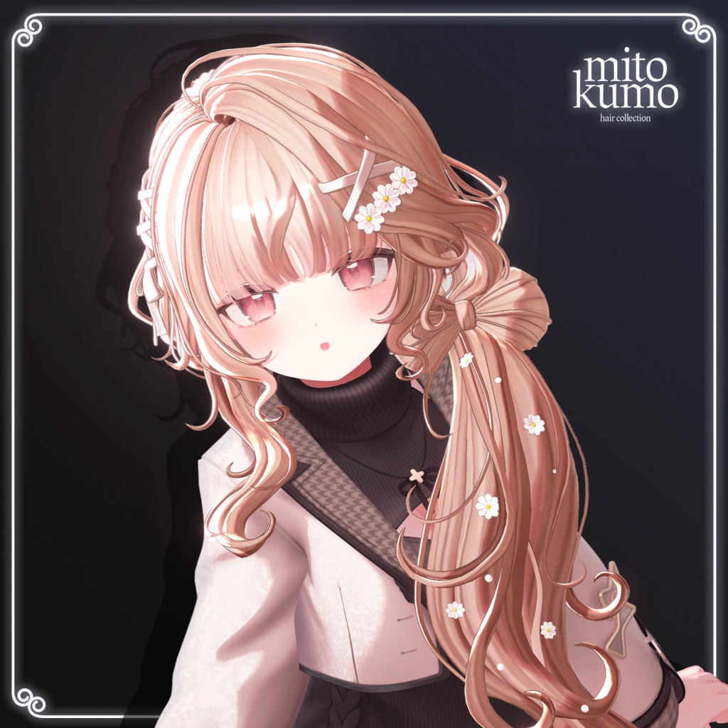 🔴On Sale 🎀【VRC Hair】 ◈Daisy Ribbon Hair◈