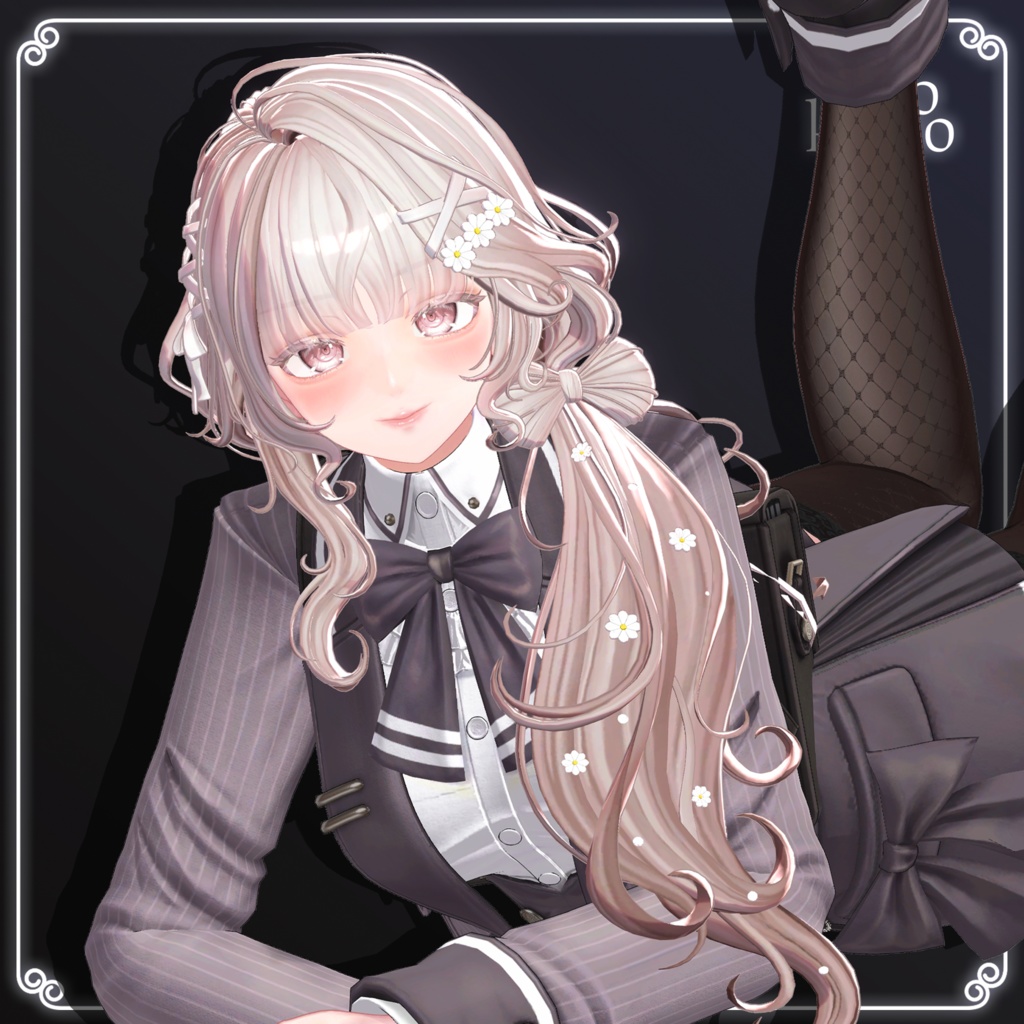 🔴On Sale 🎀【VRC Hair】 ◈Daisy Ribbon Hair◈