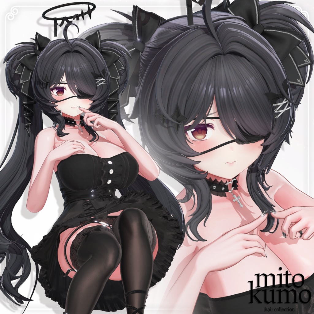 🔴On Sale🖤【VRC Hair】 ◈Doll Twintail◈