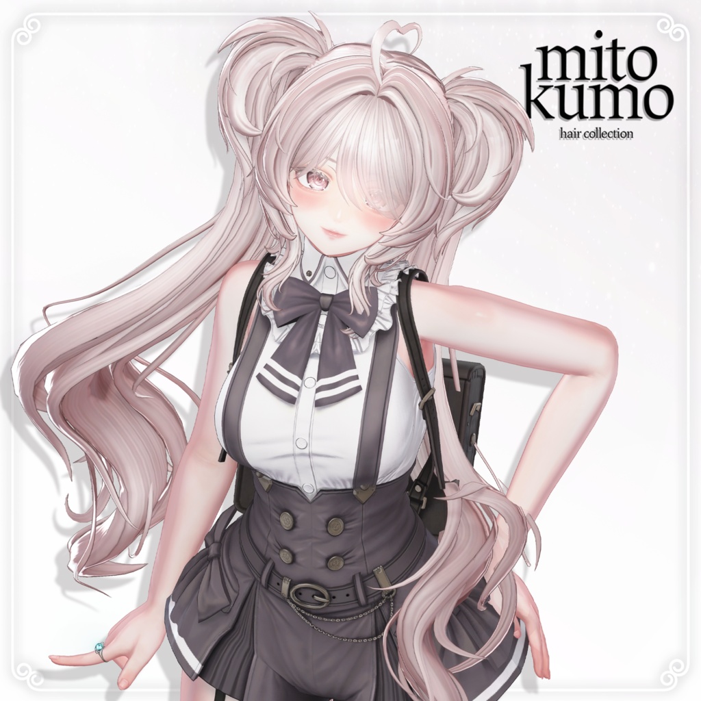 🔴On Sale🖤【VRC Hair】 ◈Doll Twintail◈