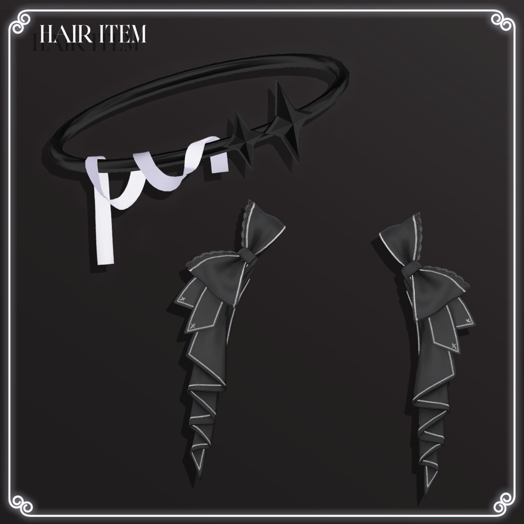 🔴On Sale🖤【VRC Hair】 ◈Doll Twintail◈