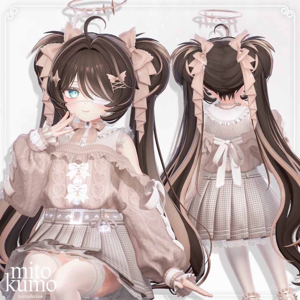 🔴On Sale🖤【VRC Hair】 ◈Doll Twintail◈