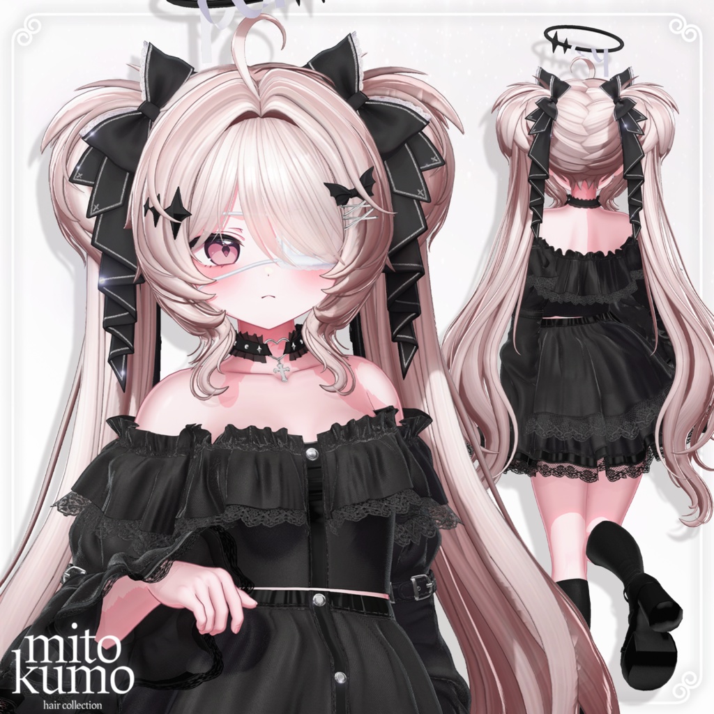 🔴On Sale🖤【VRC Hair】 ◈Doll Twintail◈