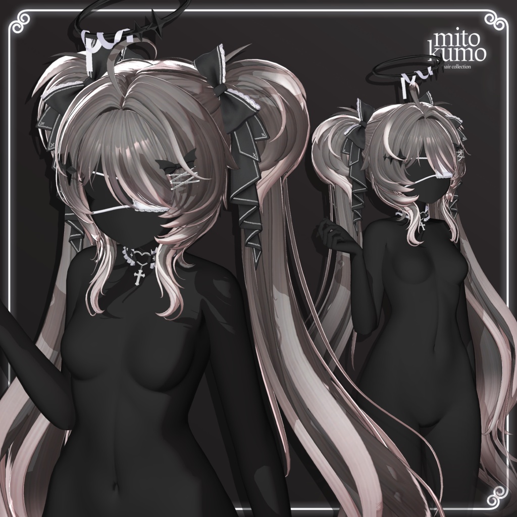 🔴On Sale🖤【VRC Hair】 ◈Doll Twintail◈
