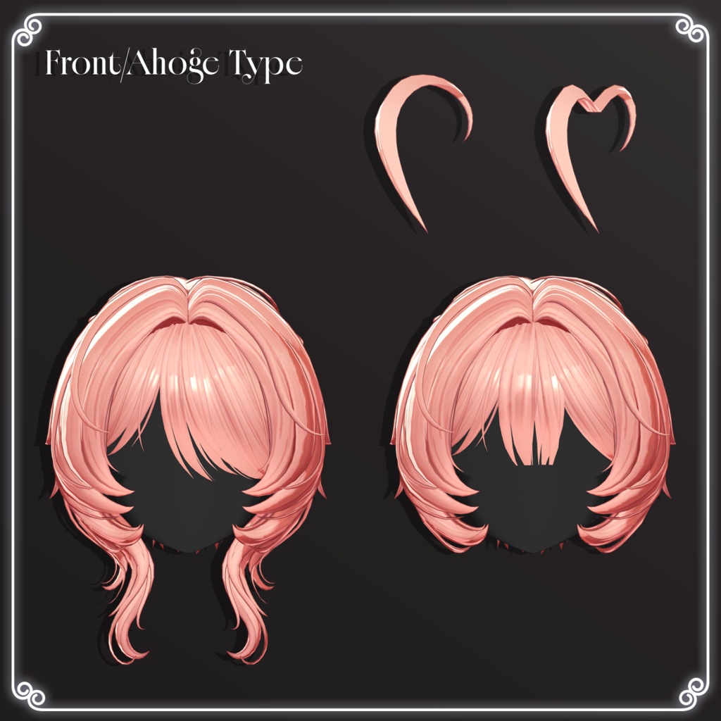 🔴On Sale🖤【VRC Hair】 ◈Doll Twintail◈