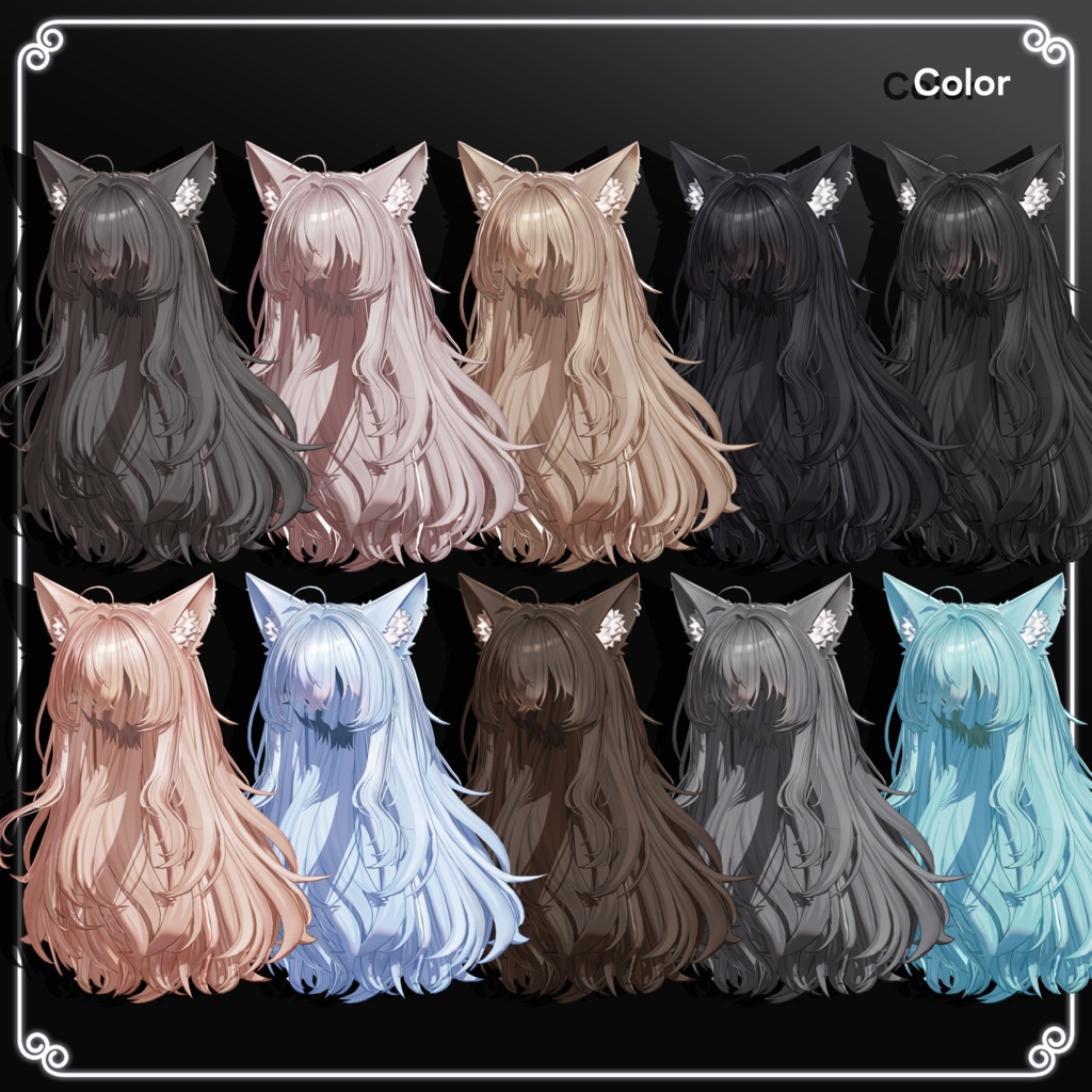 🔴On Sale 💤【VRC Hair】 ◈Neru Hair◈💤