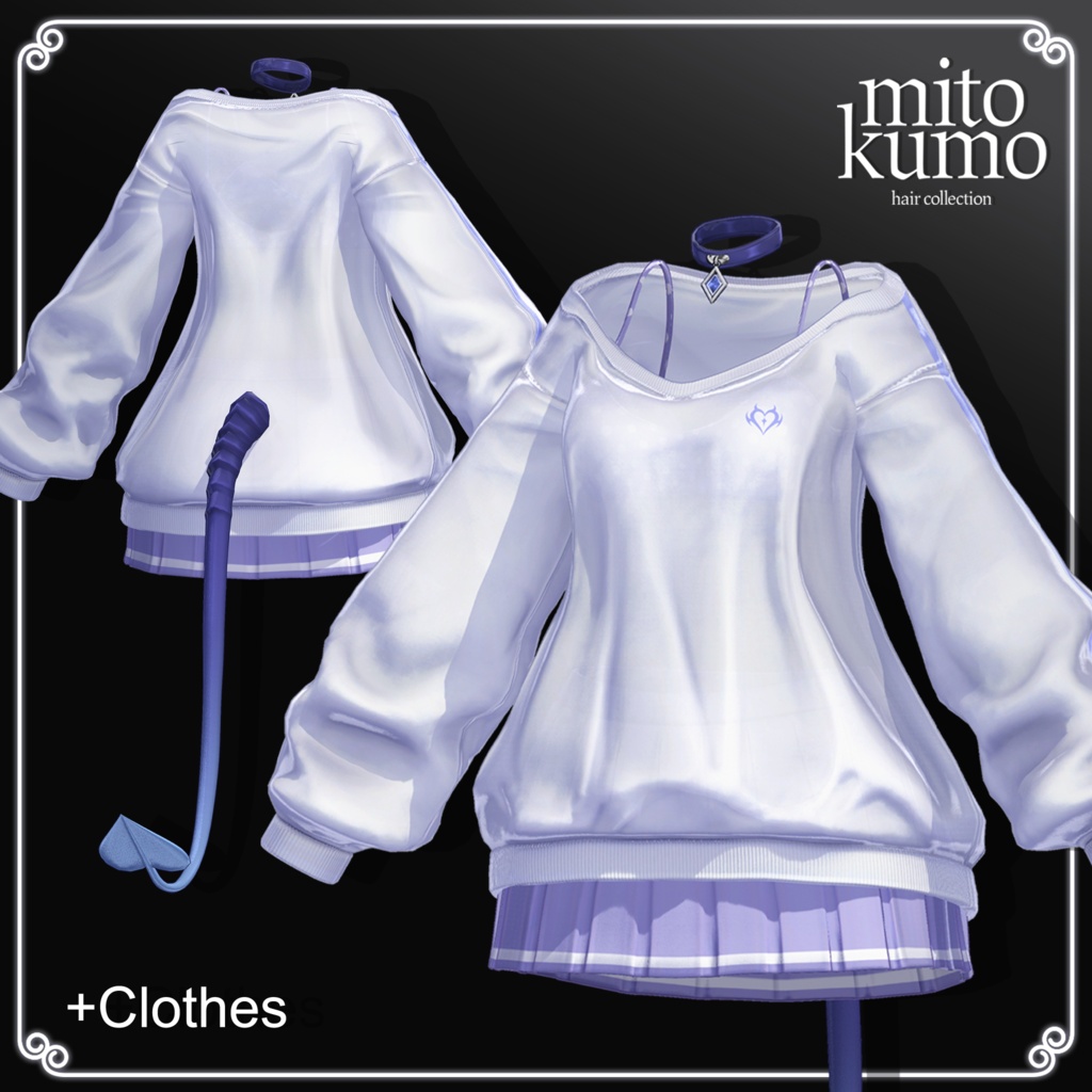 ❤️On Sale😈【VRC Hair】 ◈Noxie Hair◈ + Cloth👗♥️