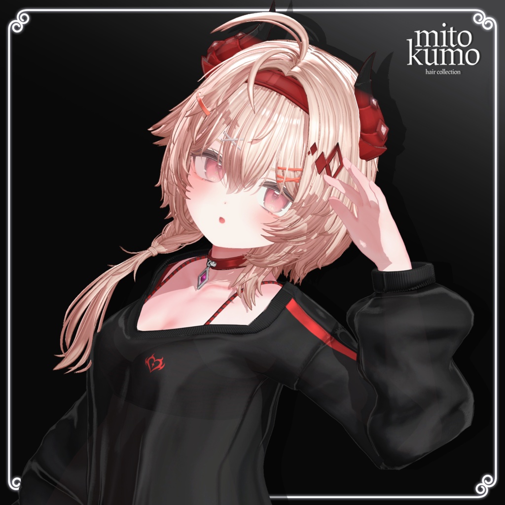 ❤️On Sale😈【VRC Hair】 ◈Noxie Hair◈ + Cloth👗♥️