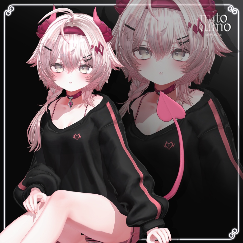 ❤️On Sale😈【VRC Hair】 ◈Noxie Hair◈ + Cloth👗♥️