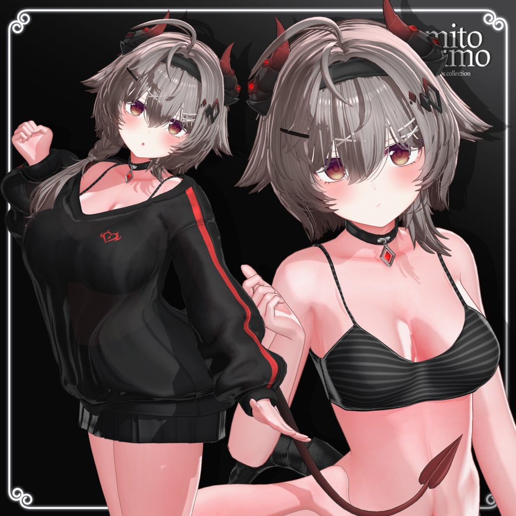 ❤️On Sale😈【VRC Hair】 ◈Noxie Hair◈ + Cloth👗♥️