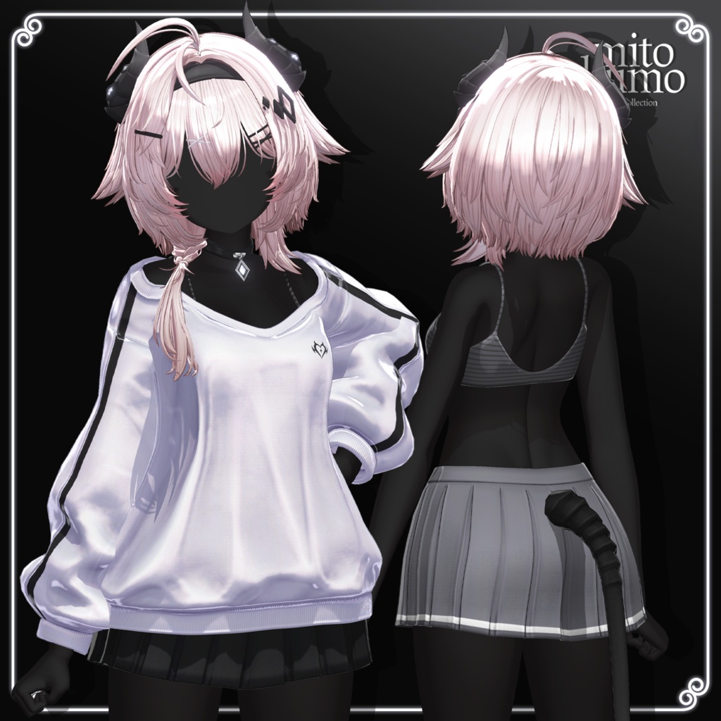 ❤️On Sale😈【VRC Hair】 ◈Noxie Hair◈ + Cloth👗♥️