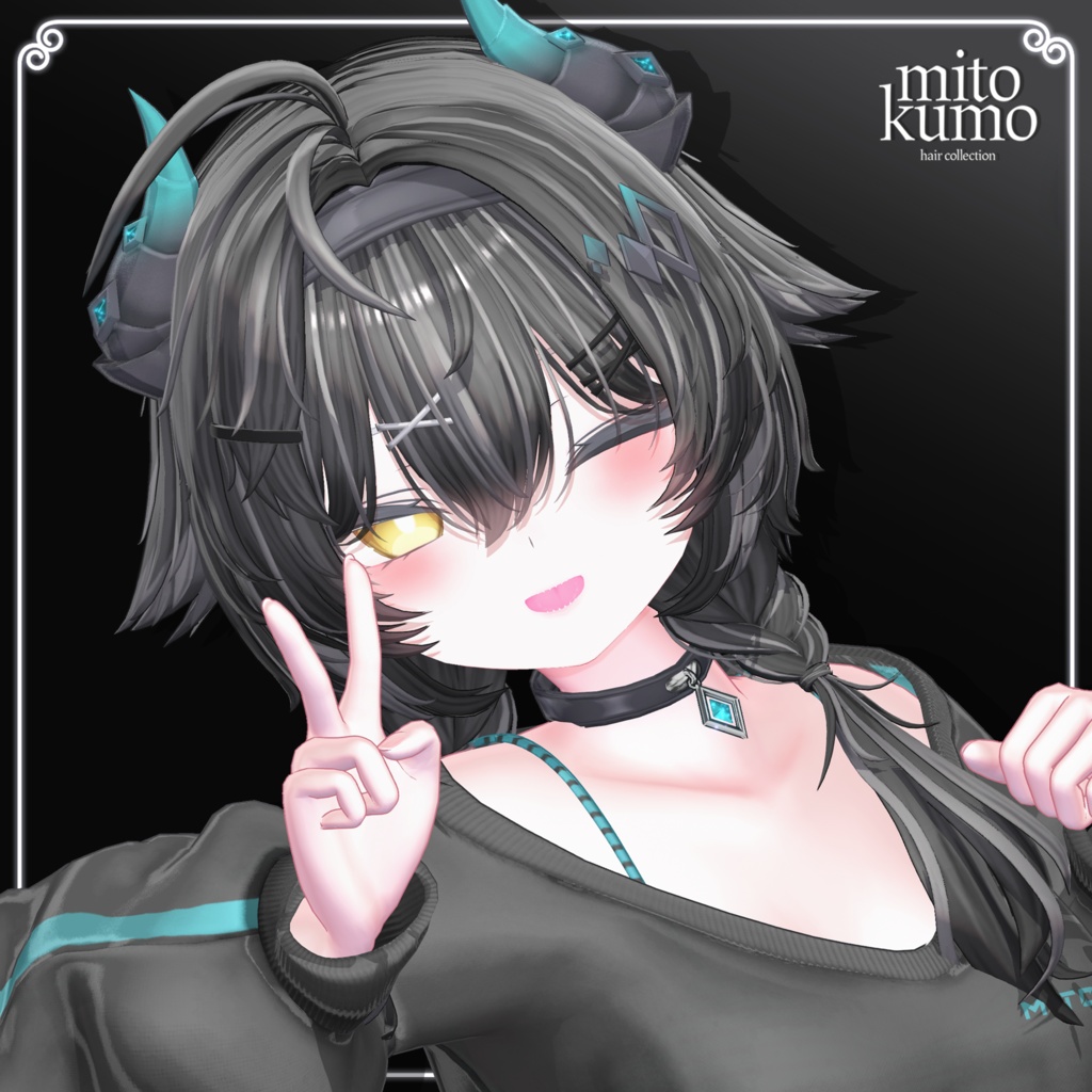 ❤️On Sale😈【VRC Hair】 ◈Noxie Hair◈ + Cloth👗♥️