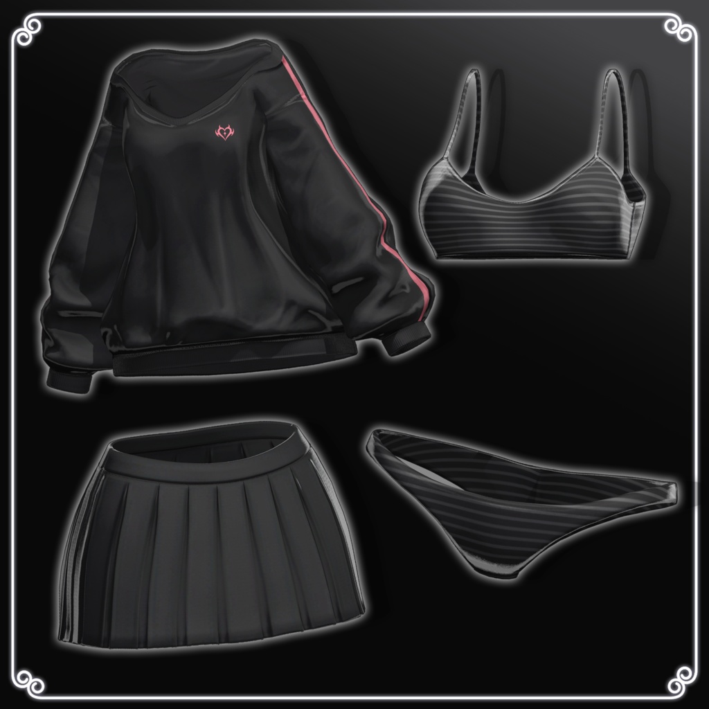❤️On Sale😈【VRC Hair】 ◈Noxie Hair◈ + Cloth👗♥️