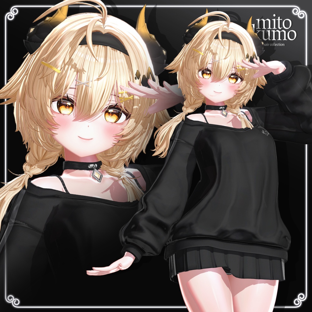 ❤️On Sale😈【VRC Hair】 ◈Noxie Hair◈ + Cloth👗♥️