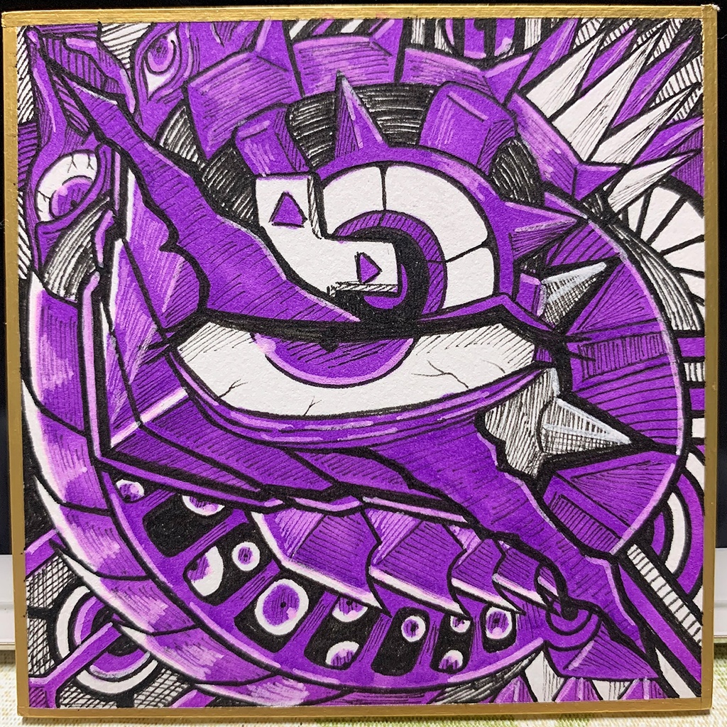 『Nine Eyes』 イラストミニ色紙