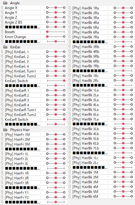 【学習用Live2Dデータ】ケモ耳3点 & 髪型2点(Ver.2更新しました)