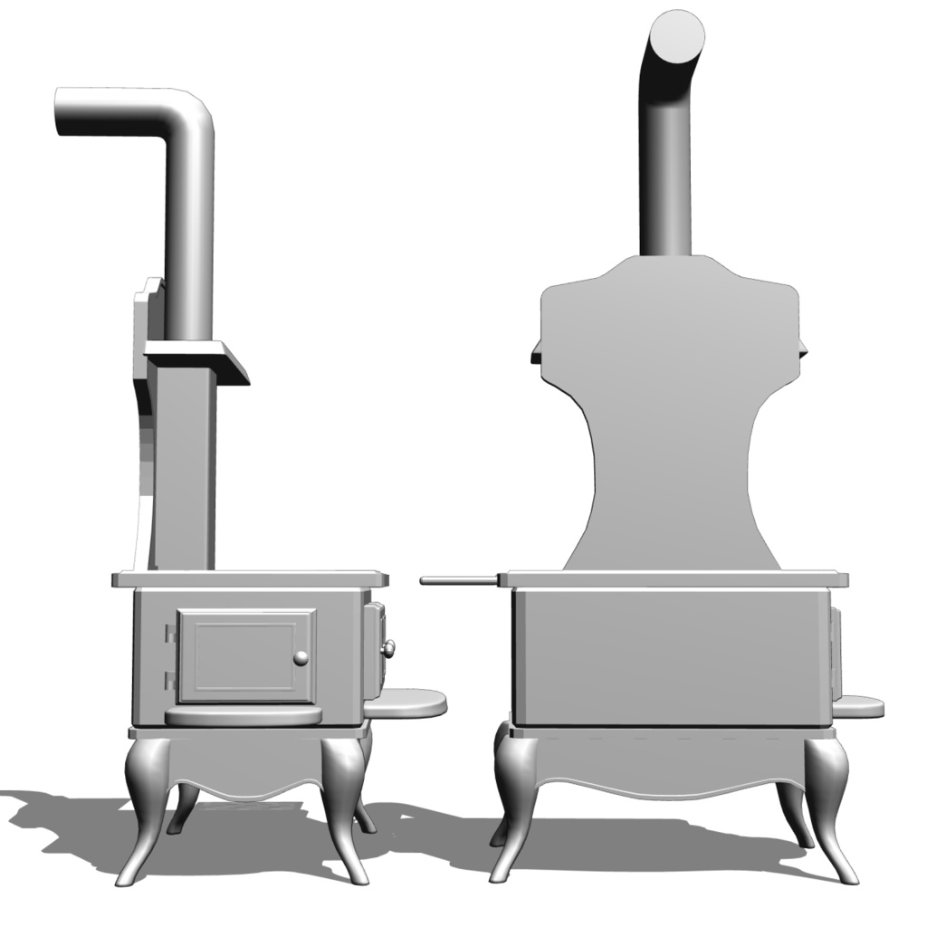 【3D】レトロなかまど