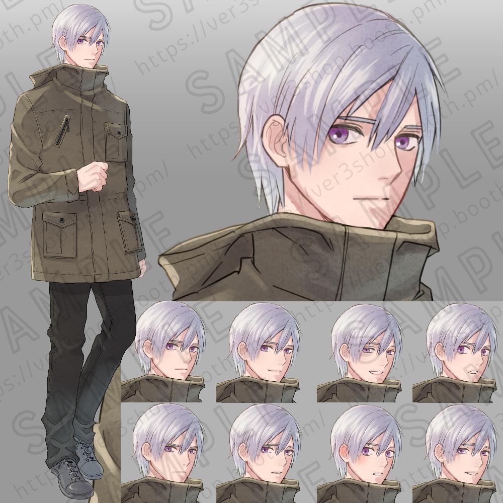 【立ち絵素材】ミステリアスな青年