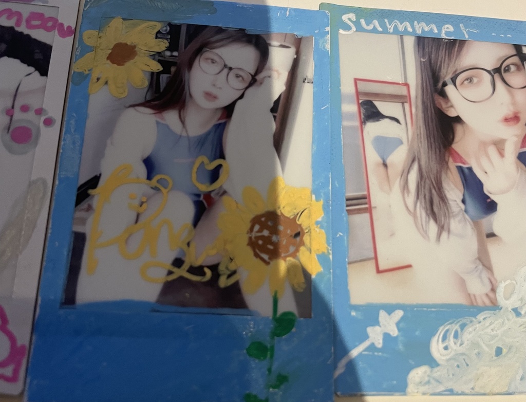 夏🌻競泳水着、浴衣　ランダムデコチェキ