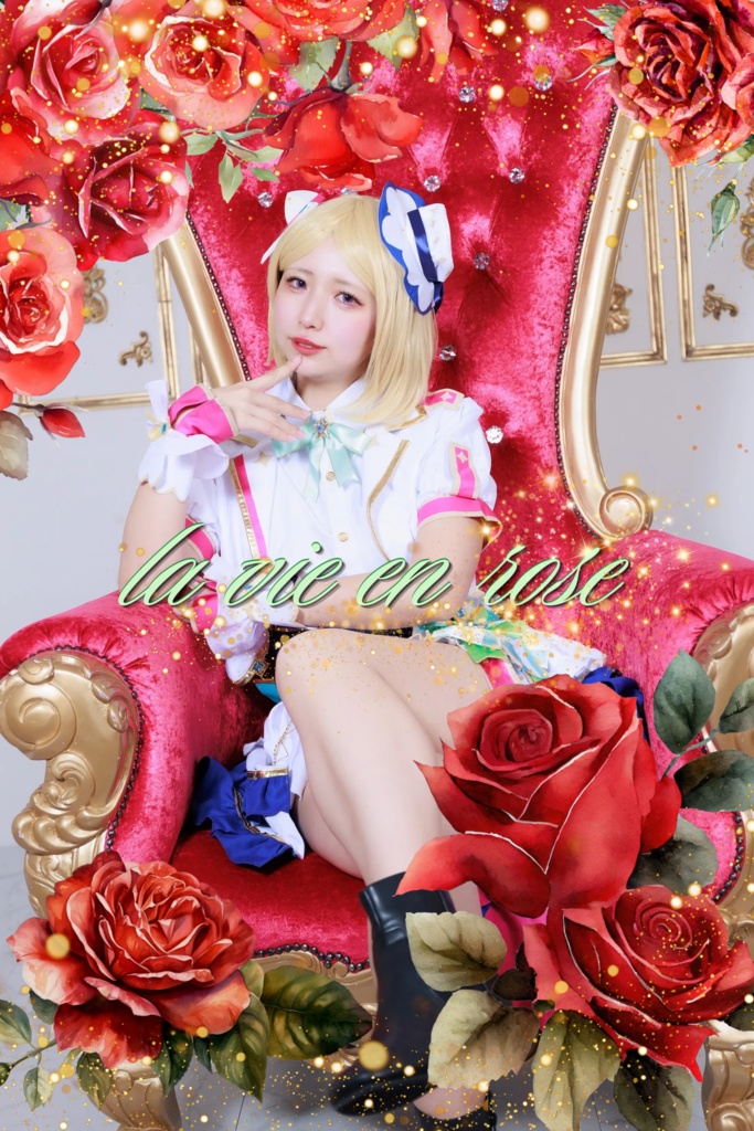 ホロライブ　アキ・ローゼンタール　ブライト衣装　コスプレ写真集