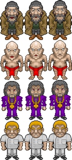 でかめのオッサンキャラ×4