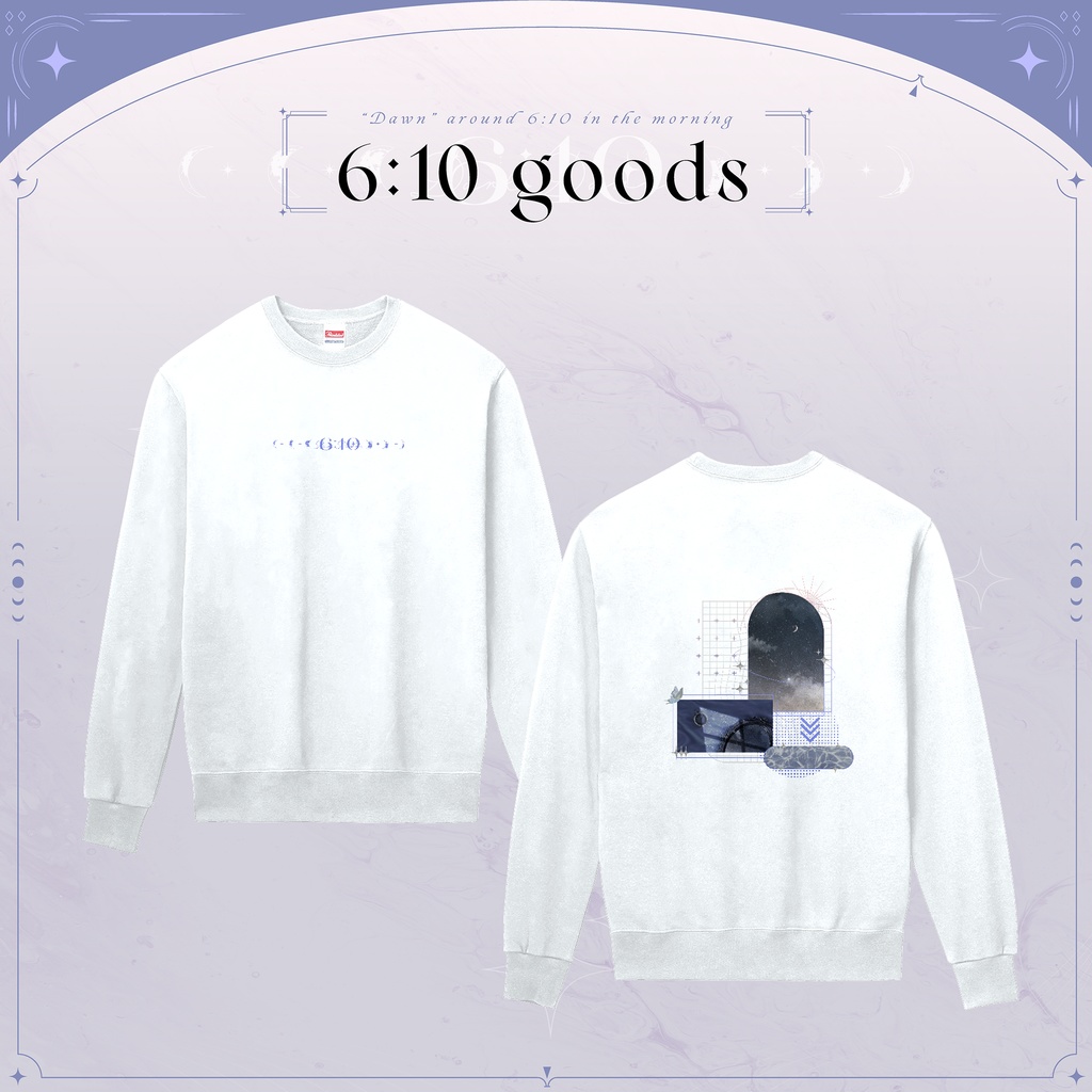【6:10】スウェット(白)