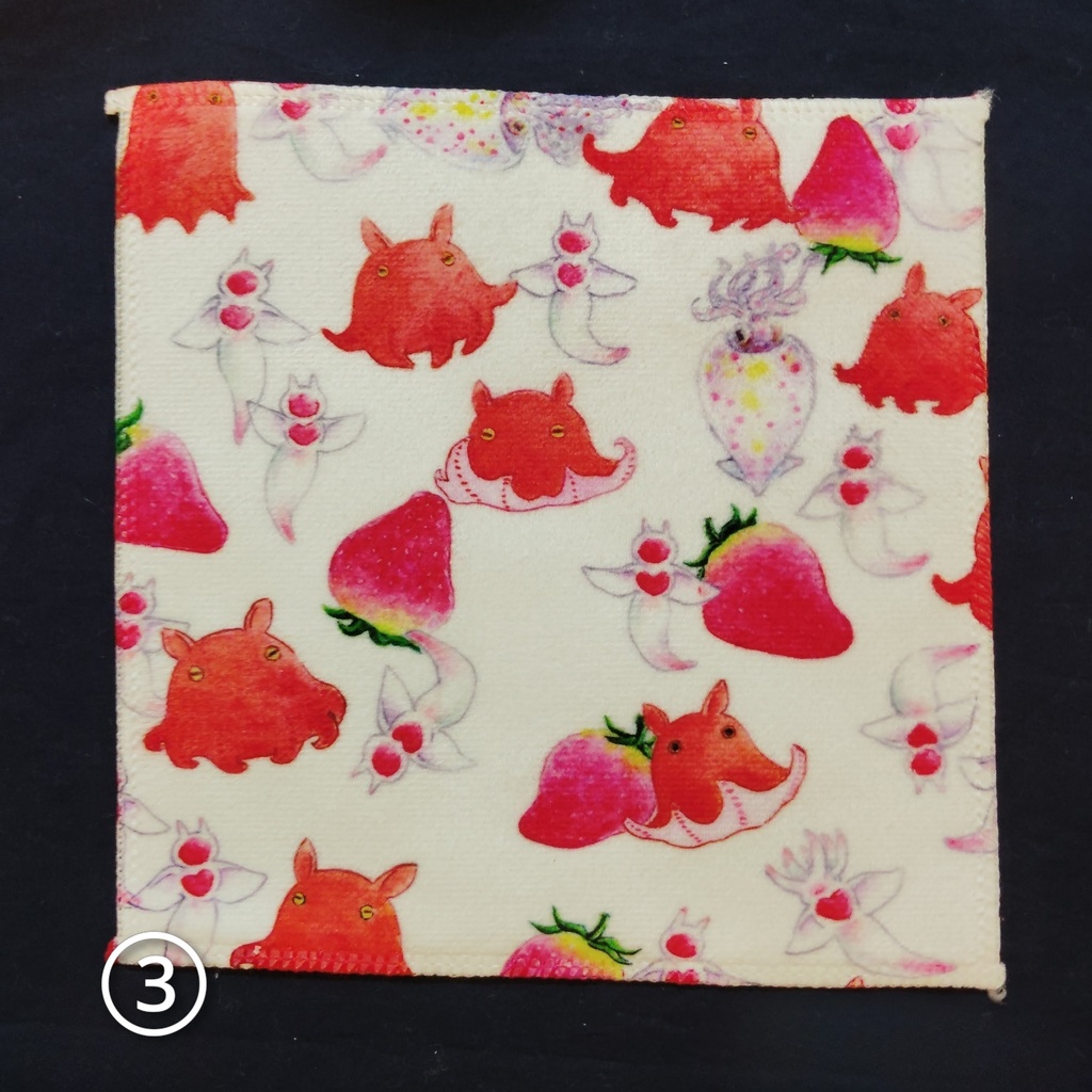 海のいきものハンドタオル