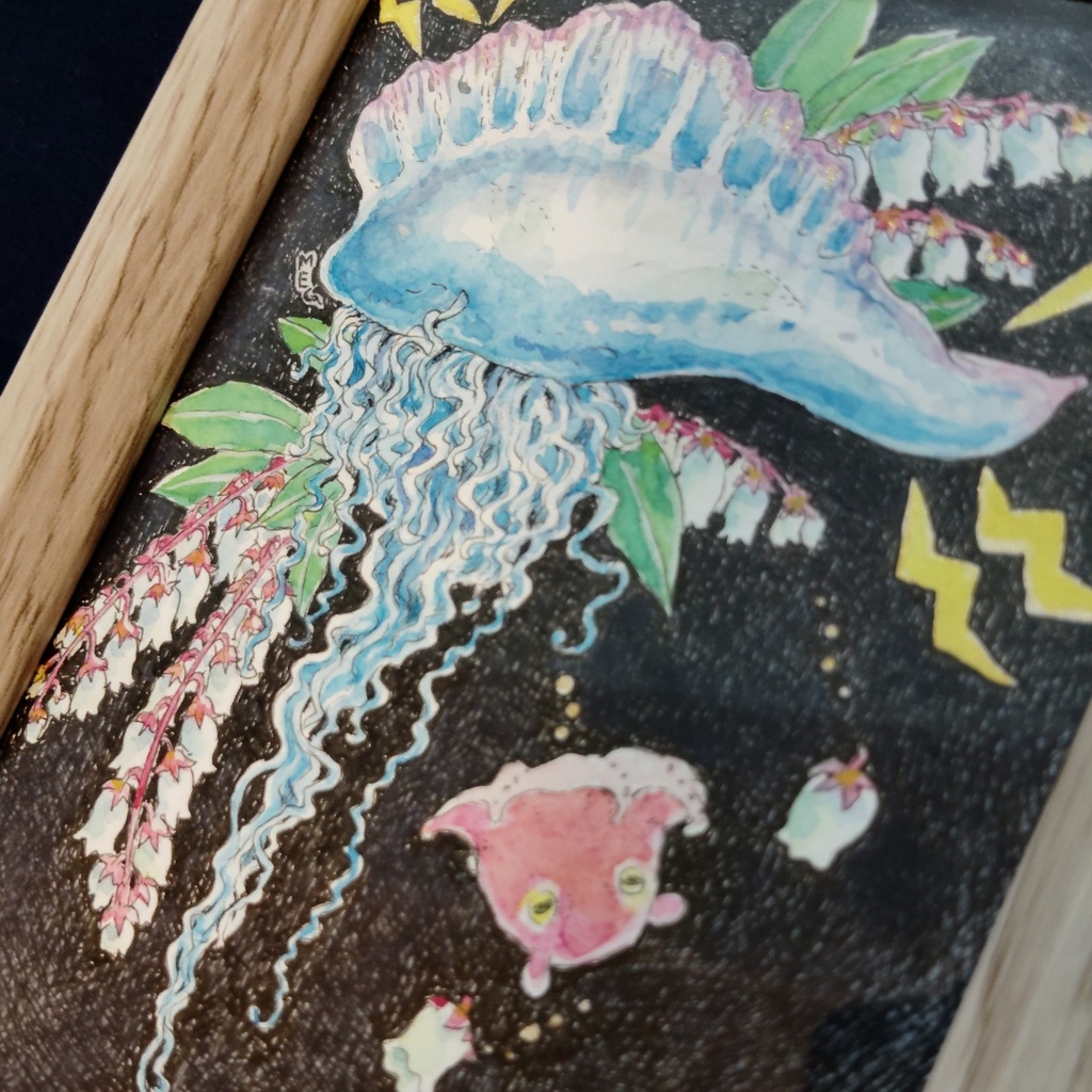 額装原画「ドクドクビリビリ」