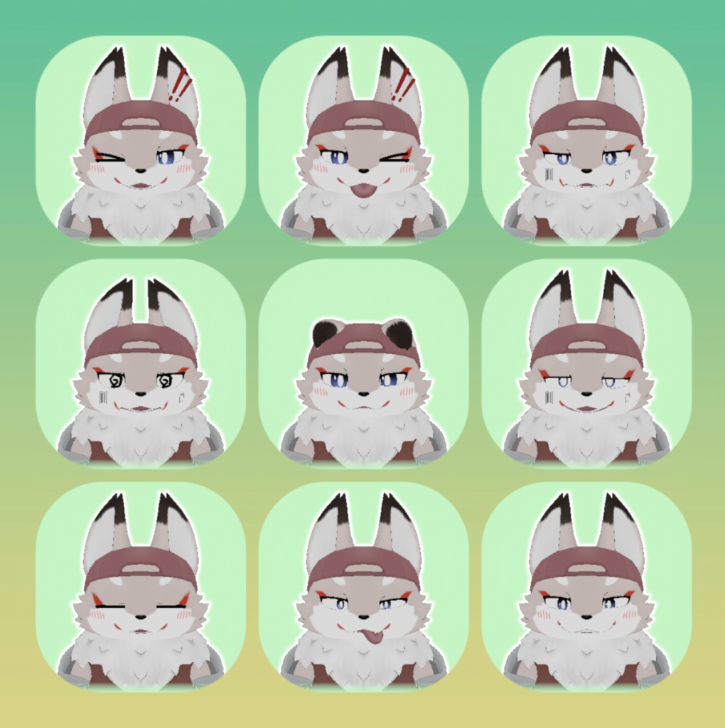 free IFフラット君追加表情