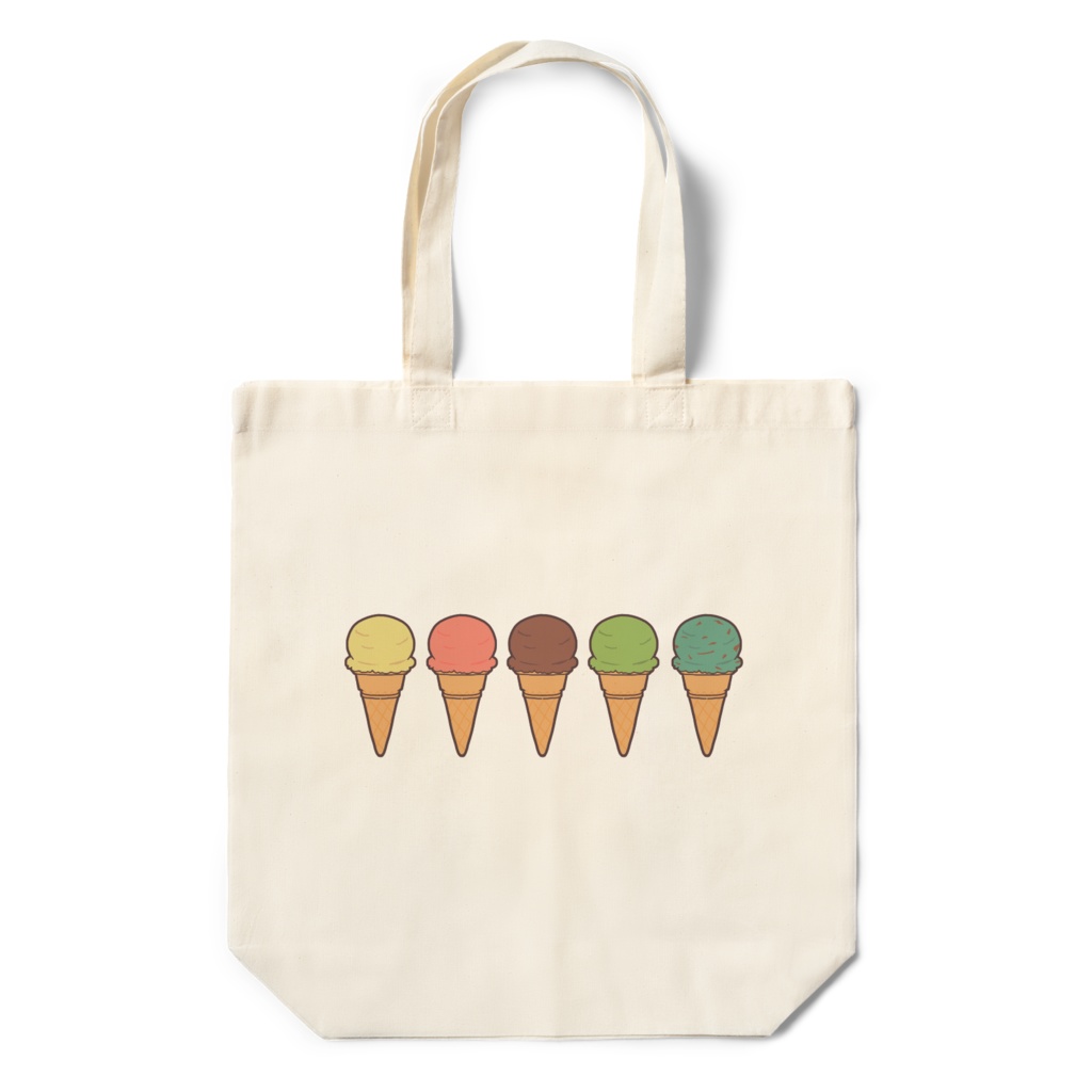 5つのアイス　エコバッグ