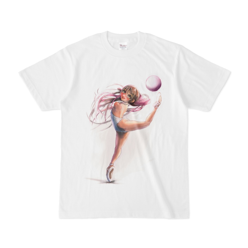 ボールと踊る少女 Tシャツ