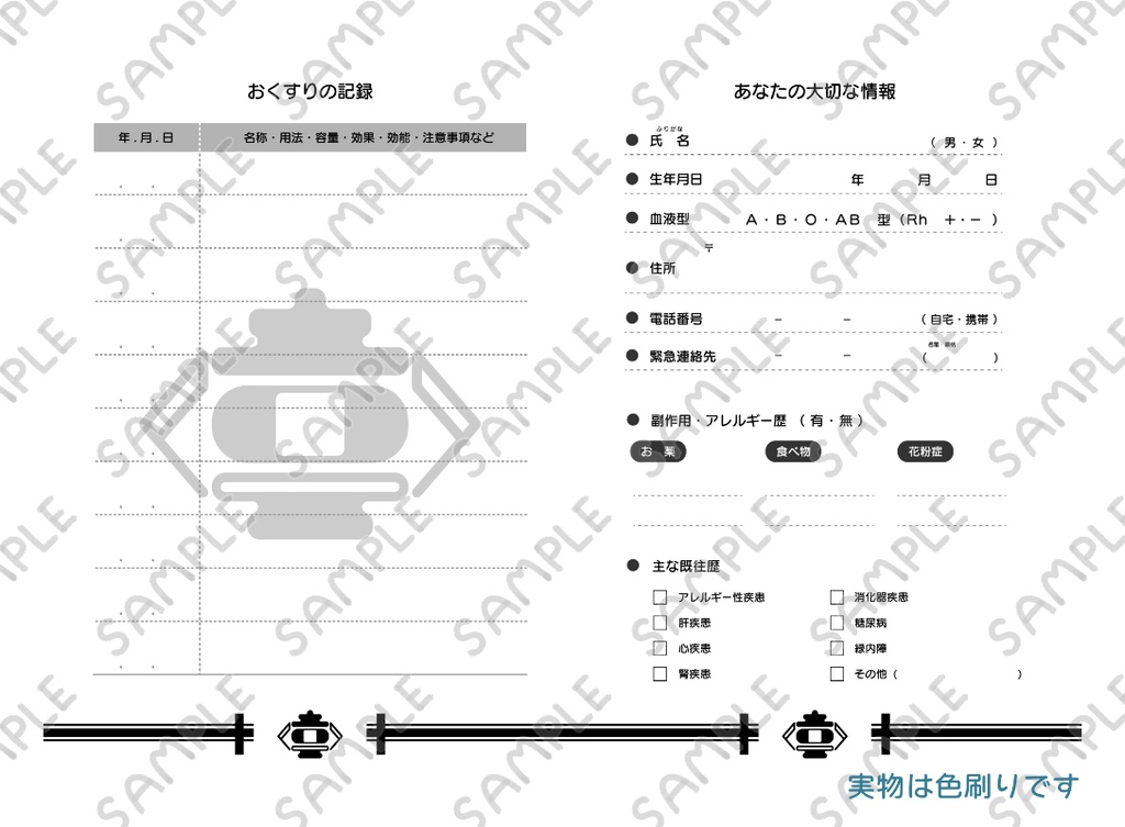 【ピクケⅣ】ファルメディクおくすり手帳