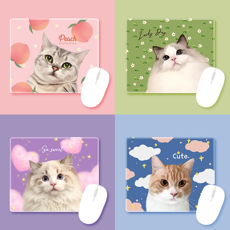 猫 ねこ ネコ 可愛い マウスパッド Customimage Booth