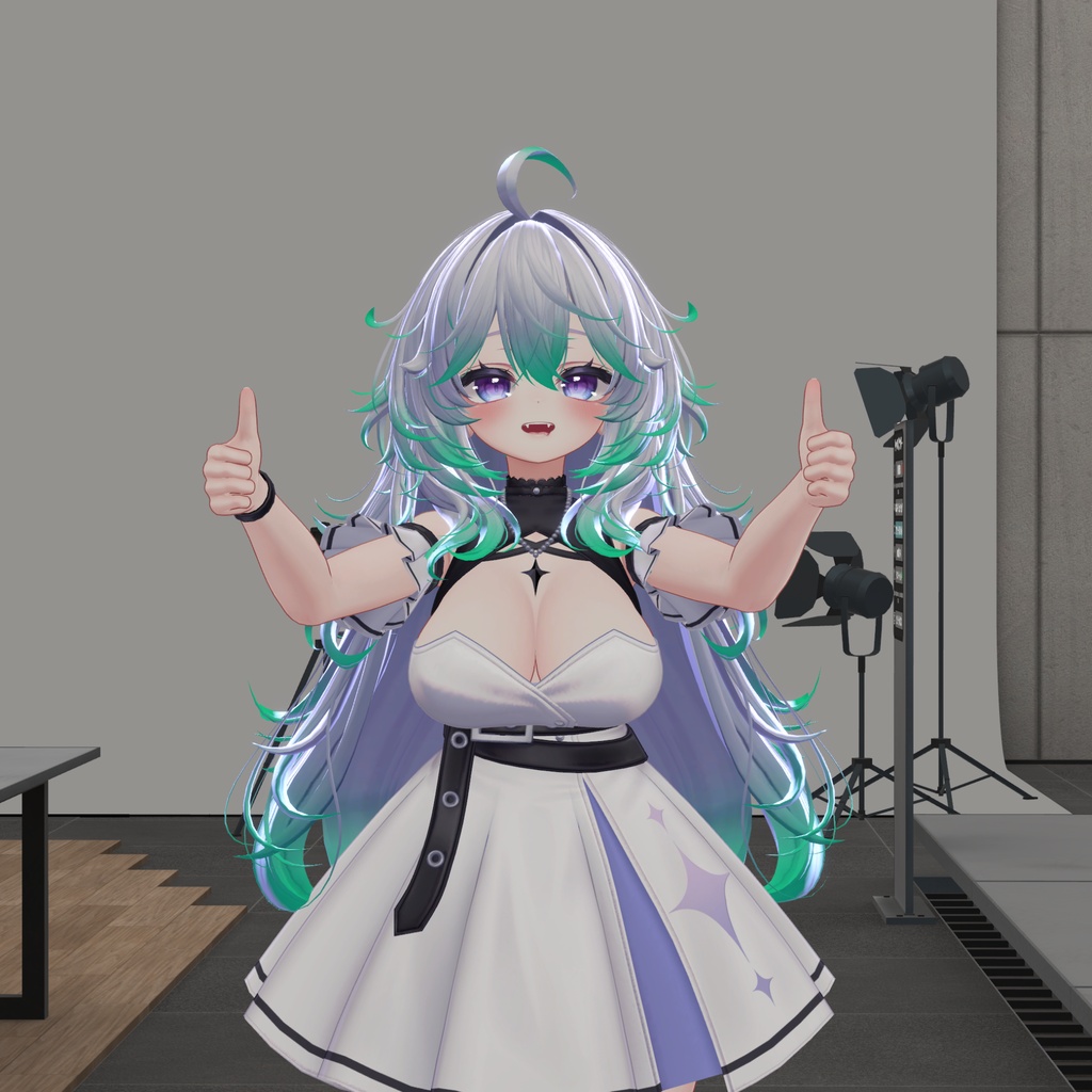 ヘアグラデーション、ヘアメッシュマスク簡単作成!【VRChat】ヘアカラーマスクジェネレーター
