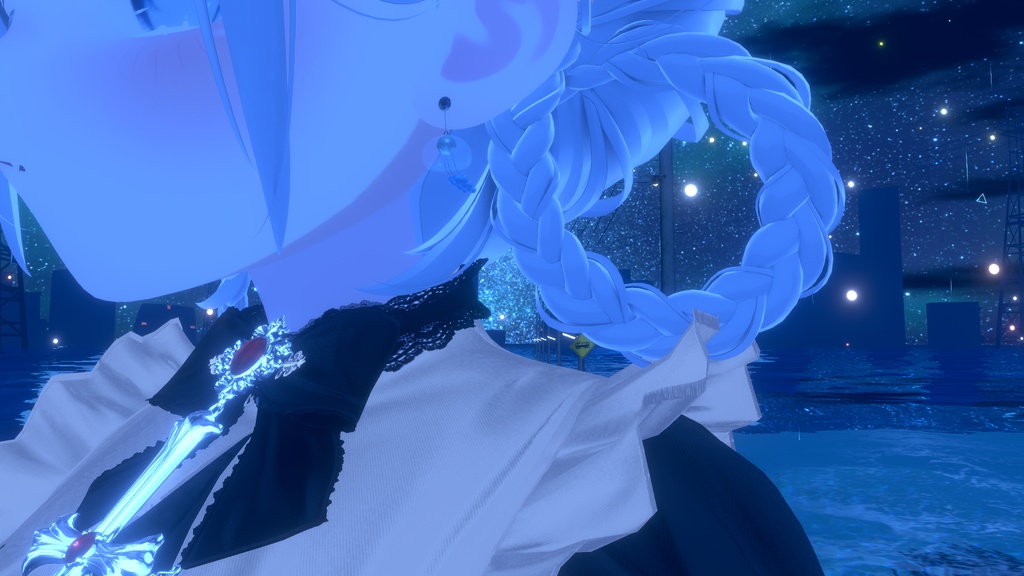 ☆無料☆ブルーゼリーフィッシュピアス