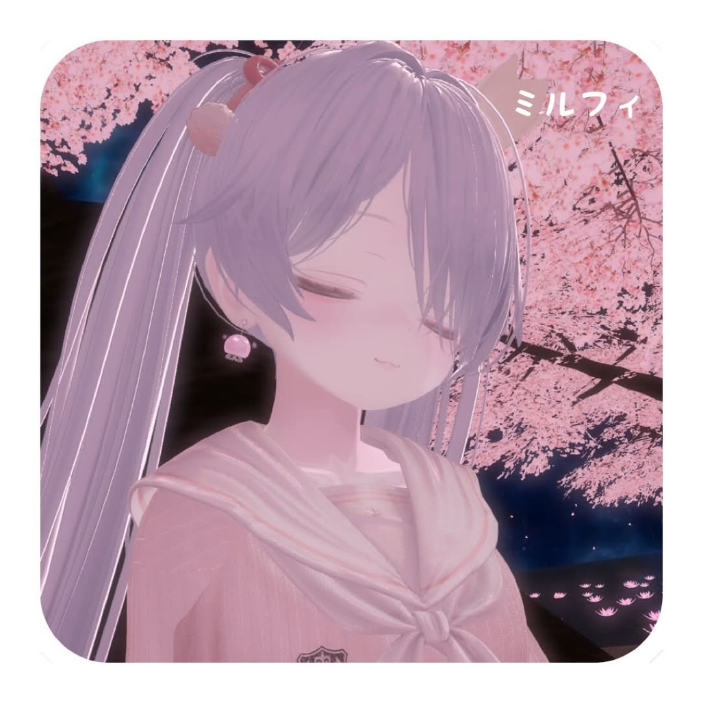 【VRC対応】みずくらげピアス‐Jellyfish Earrings-