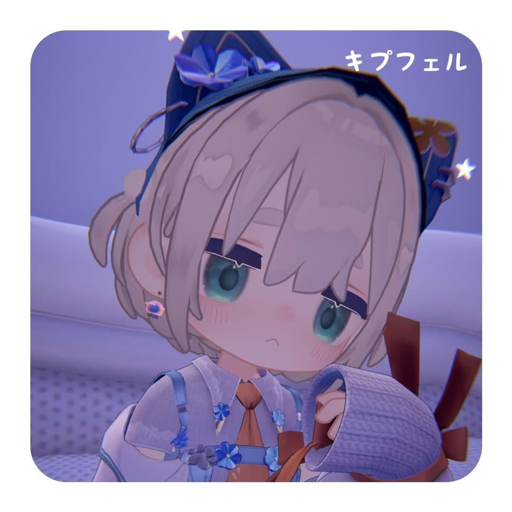 【VRC対応】みずくらげピアス‐Jellyfish Earrings-